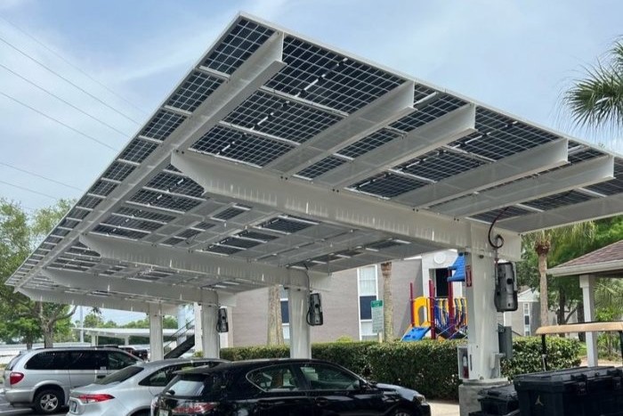 Bess based Solar Carport System with EV Charger