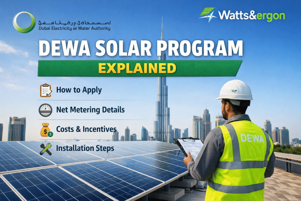 Dewa Solar DEWA Solar Program Explained: - DEWA-approved solar in UAE