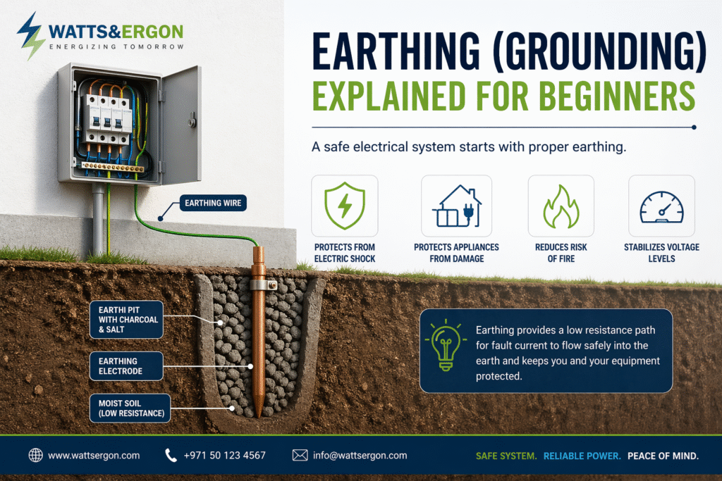 Earthing System Guide for UAE Buildings 2026: - DEWA-approved solar in UAE