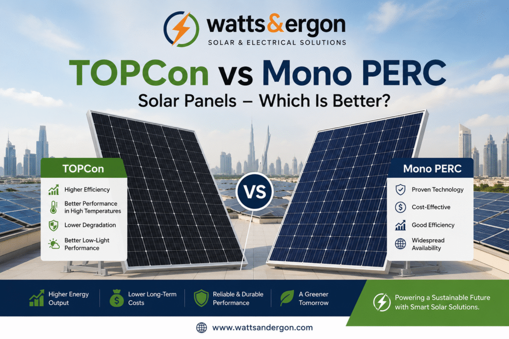 TOPCon vs Mono PERC Solar Panels – Which Is Better in 2026? - DEWA ...